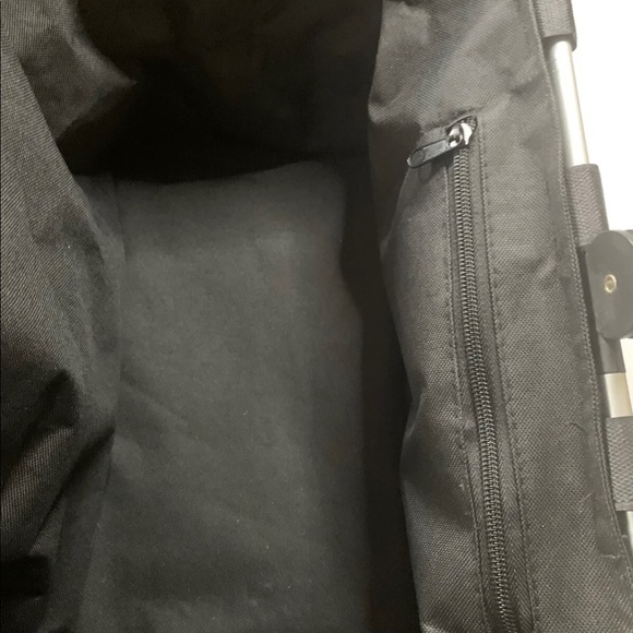 Expandable Foldable Basket Black Carry-On Handles Large Tote Zipper Pocket - Picture 5 of 7